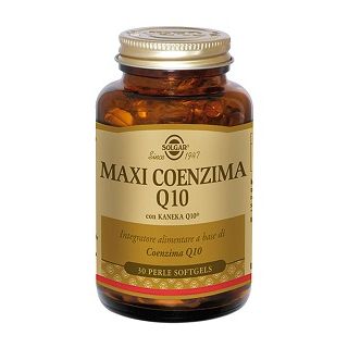 SOLGAR MaxiCoenzima Q10 Integratore Antiossidante 30 Perle Softgel 