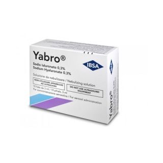 YABRO ACIDO IALURONICO 0,3% Soluzione per nebulizzatore 10 FIALE 3 ml