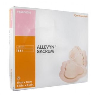 Allevyn sacrum medicazione adesiva idrocellulare per l'area sacrale 17X17 Cm -10 Pezzi