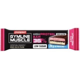 Enervit Gymline Muscle High Protein Bar 36% Barretta Proteica Frutti Rossi 55 gr