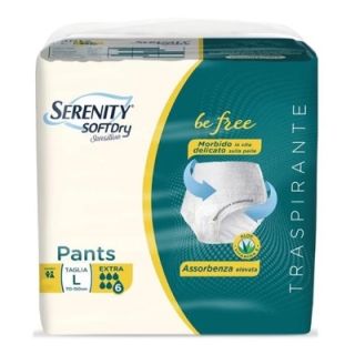 Serenity Pants Soft Dry Pannolone a mutanda Extra taglia L 12 pezzi