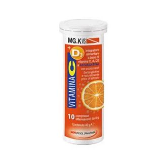 Mg.K Vis Vitamina C+D3+A+Astaxantina Integratore Immunostimolante 10 Compresse Effervescenti