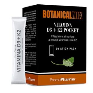 Botamical Mix VITAMINA D3+K2 Pocket Integratore alimentare 30 stick