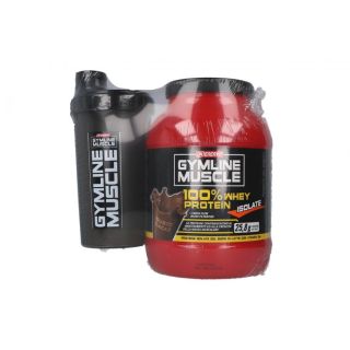 Enervit Gymline Muscle 100% Whey Protein integratore concentrato Cacao 700 gr + Shaker