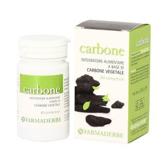 Farmaderbe Carbone Vegetale Integratore gonfiore 60 Compresse