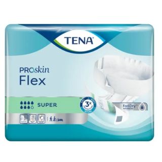 Tena Flex Proskin Super Pannolone a cintura Medio 30 Pezzi