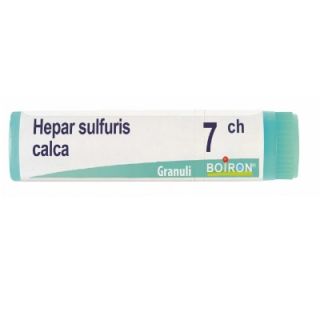 BOIRON HEPAR SULFURIS CALCAREUM MEDICINALE OMEOPATICO 7 CH GLOBULI