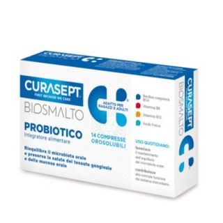 Curasept Biosmalto Probiotico Integratore Alimentare 14 Compresse