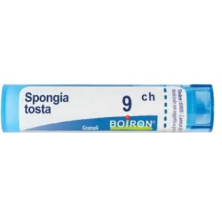 BOIRON SPONGIA TOSTA MEDICINALE OMEOPATICO 9 CH GRANULI